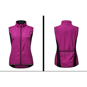 Factory wholesale women waterproof cycling vest windproof customize women cycling vest running hiking bike vest bike waistcoat