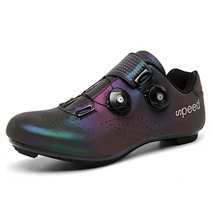 Factory Wholesale Men's Road Bike Cycling Shoes Riding Shoes with SPD for Men Lock Bike Shoes