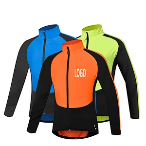 factory custom winter autumn fleece warm cycling jersey waterproof men bike jacket outdoor windproof cycling jacket customize cycling jersey