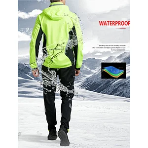 Factory Wholesale Winter Windpoof Mens Cycling Jacket Suit Warm Thermal Waterproof Cycling Wear Suit Customize Bike Jacket suit