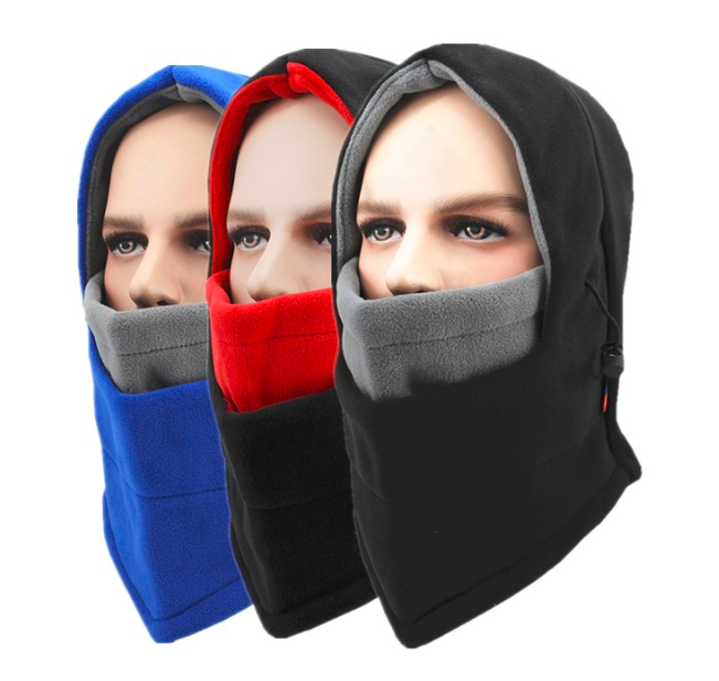 Wholesale Windproof Warm Hat Balaclava Ski Outdoor Bike Full Face Mask Neck Warmer Winter Hat Thermal Fleece Hood Winter Hood