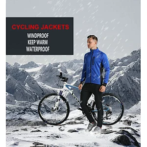 Factory wholesale waterproof winter men's cycling jacket customize bike jacket fleece warm cold weather windproof cycling coat