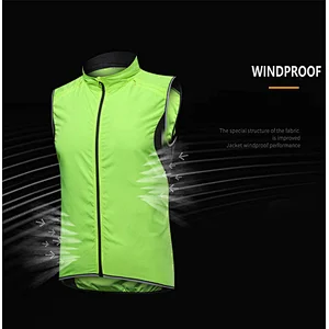 Wholesale Custom Men Lightweight Cycling Vest Windproof Waterproof Sleeveless Cycling Vest Hiking Running Golf Bike Vest