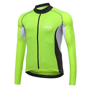 Factory Wholesale Men's Long Sleeve Cycling Jersey Customize Bike Jersey Moisture Wicking Quick Dry Bike Shirt Cycling Shirt