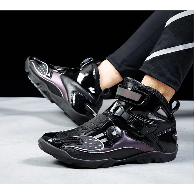 factory wholesale plus size motorcycle boots cycling shoes wear resistant and breathable racing shoes motorcycle shoes