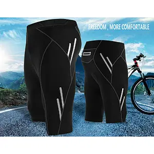 Factory Breathable Quick Dry Moisture wicking Mens reflective Padded Cycling Shorts zipper pocket Padded Mountain Bike Shorts