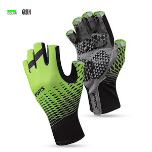 Factory wholesale summer half finger cycling gloves breathable cooling sun protection bike gloves custom antiskid cycling gloves