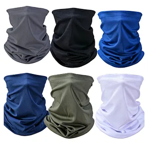 Factory wholesale cooling Bandanas Neck Gaiter Head Wrap Scarf Neck Warmer for Cycling Motorcycle Outdoor Bandana Face cover summer buffs