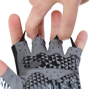 Factory wholesale summer half finger cycling gloves breathable cooling sun protection bike gloves custom antiskid cycling gloves