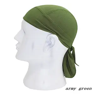 Factory Wholesale Quick Dry Breathable Dew Rag Sweat Wicking Doo Pirate Hat Silky Durag Cuctomize Cycling Motorcycle Beanie Cap