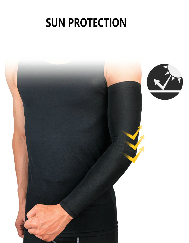 Factory wholesale sun UV protection cooling compression cycling arm sleeves basketball arm sleeves football fishing arm sleeves