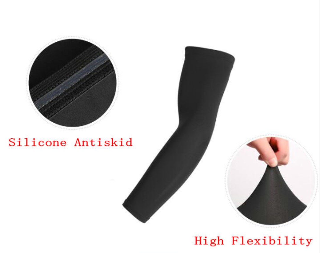 Wholesale Men Women Compression Arm Sleeves Basketball Tennis Running Cycling Arm Sleeves Fitness Bike UV Protection Arm Sleeves