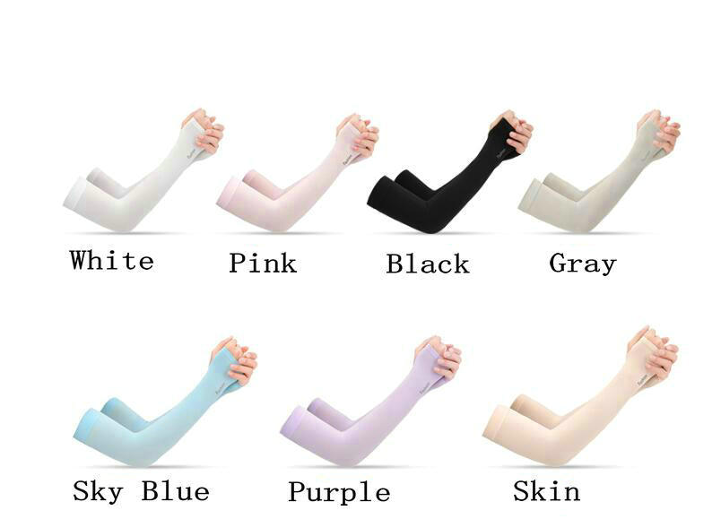 Wholesale Summer Fashion Men Women Cooling Arm Sleeves (1 pair pack) UV Block Driving Riding Running Cycling Arm Sleeves
