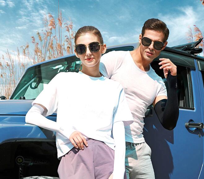 Wholesale Summer Fashion Men Women Cooling Arm Sleeves (1 pair pack) UV Block Driving Riding Running Cycling Arm Sleeves