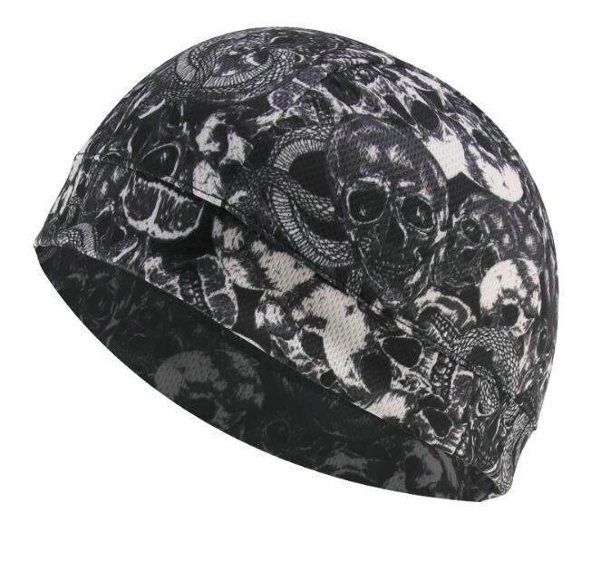 Cycling Helmet Liner Running Beanie Skull Cap Sweat Wicking Hat Running Cycling Skiing Basketball Sports Cap