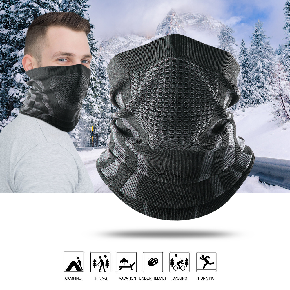 Factory wholesale Men Women Knitting Winter neck warmer Warm Soft tube Bandana ski scarf Snowboard windproof Warm neck gaiter