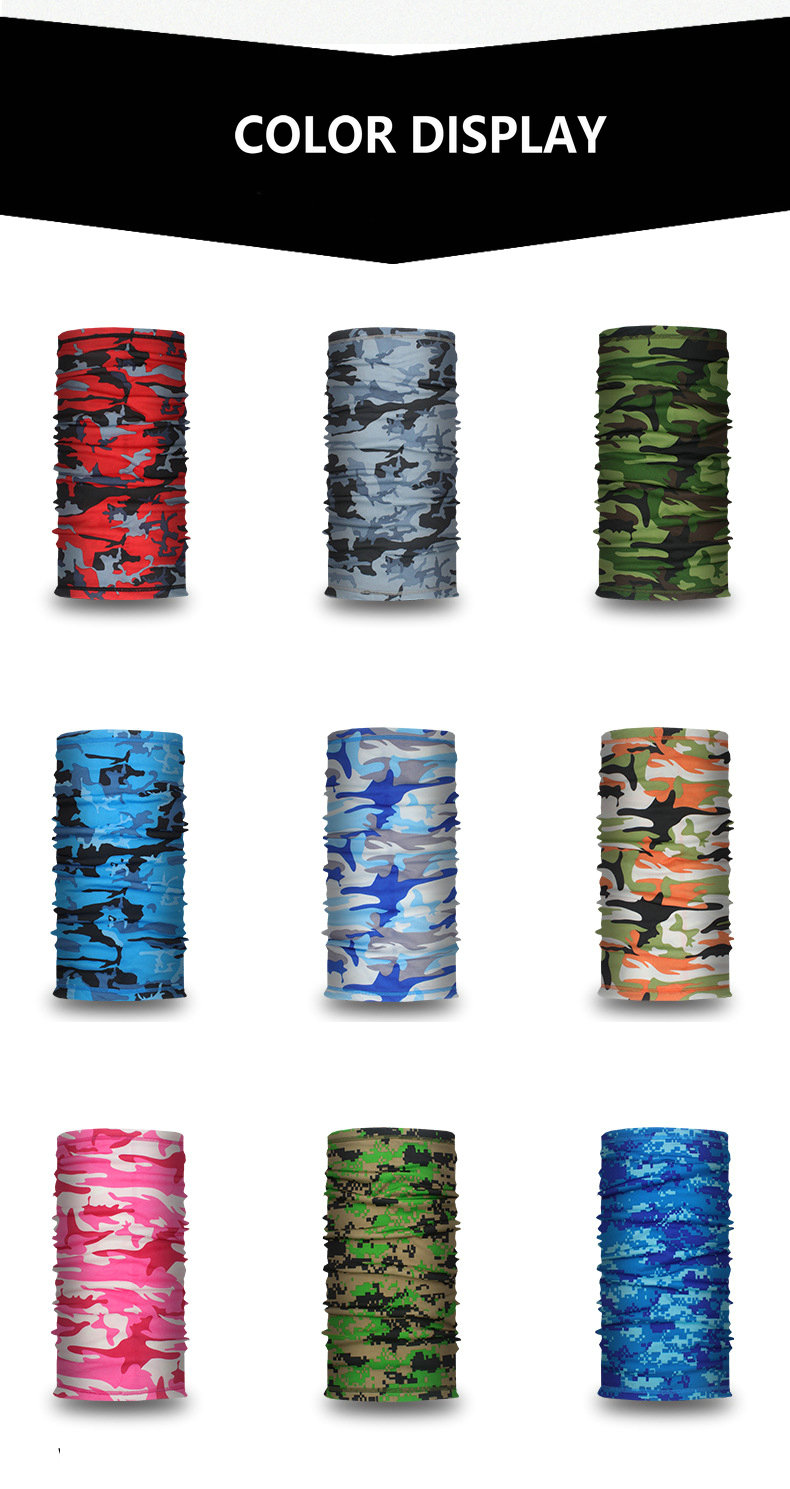Factory wholesale Dustproof Outdoor UV Protection Neck Gaiter Summer Cooling Cycling Neck Gaiter Breathable Face Cover Scarf