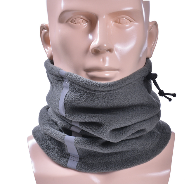 Factory Wholesale Reflective Soft Fleece Neck Gaiter Warmer Bandana for Cold Weather Winter Outdoor Cycling Neck Warmer