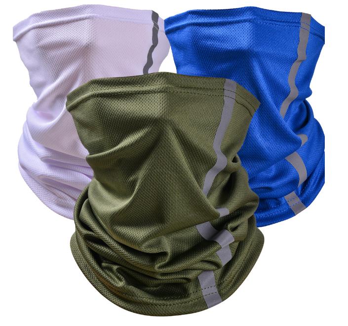 Factory wholesale High Visibility Reflective Safety neck Giater cycling Bandanas Anti Dust Breathable Windproof Neck Gaiter