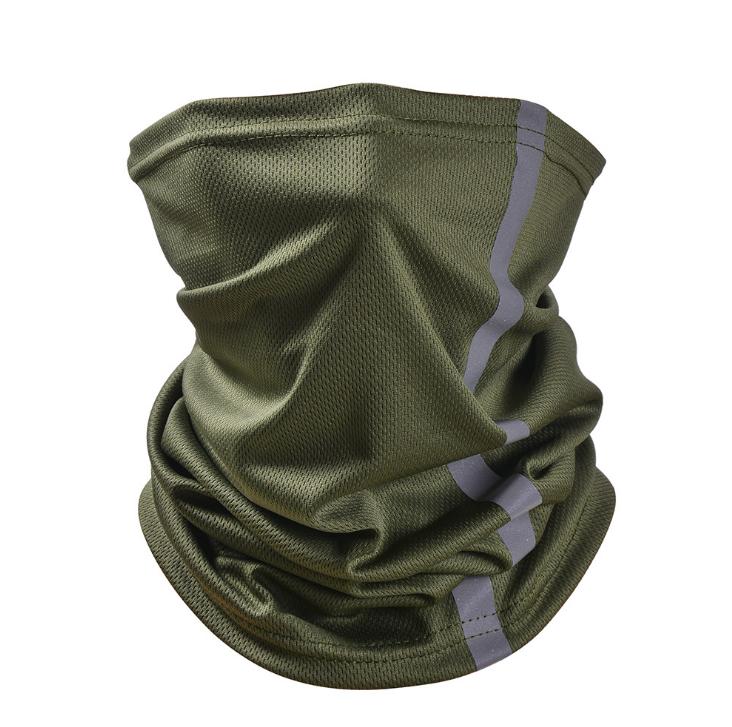 Factory wholesale High Visibility Reflective Safety neck Giater cycling Bandanas Anti Dust Breathable Windproof Neck Gaiter