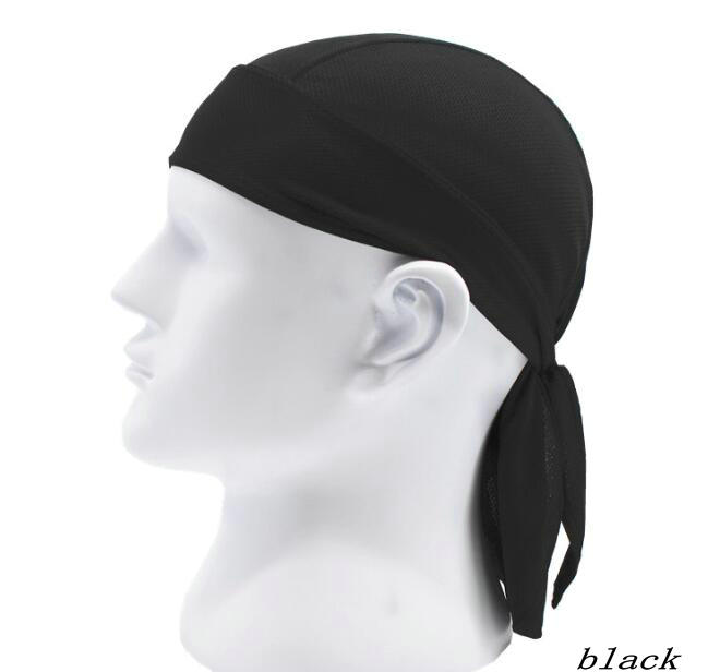 Factory Wholesale Quick Dry Breathable Dew Rag Sweat Wicking Doo Pirate Hat Silky Durag Cuctomize Cycling Motorcycle Beanie Cap
