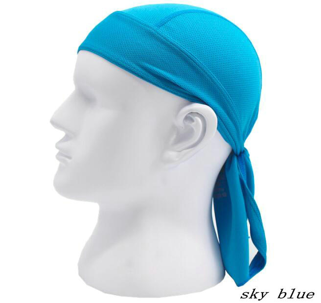 Factory Wholesale Quick Dry Breathable Dew Rag Sweat Wicking Doo Pirate Hat Silky Durag Cuctomize Cycling Motorcycle Beanie Cap