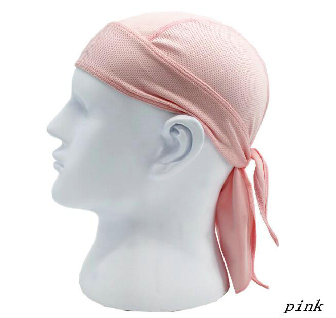Factory Wholesale Quick Dry Breathable Dew Rag Sweat Wicking Doo Pirate Hat Silky Durag Cuctomize Cycling Motorcycle Beanie Cap