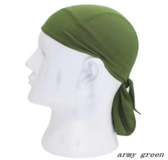 Factory Wholesale Quick Dry Breathable Dew Rag Sweat Wicking Doo Pirate Hat Silky Durag Cuctomize Cycling Motorcycle Beanie Cap