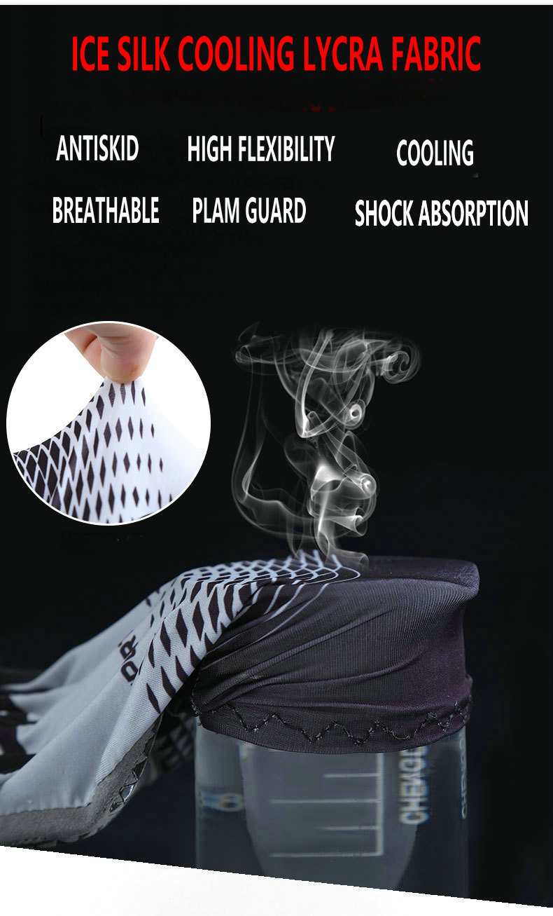 Factory wholesale summer half finger cycling gloves breathable cooling sun protection bike gloves custom antiskid cycling gloves