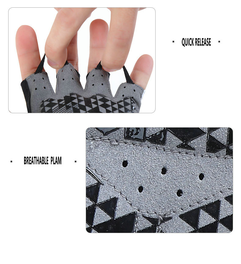 Factory wholesale summer half finger cycling gloves breathable cooling sun protection bike gloves custom antiskid cycling gloves