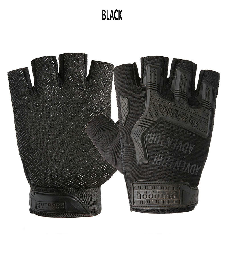 Wholesale Breathable Anti-Slip Shock-Absorbing Cycling Gloves Half Finger Outdoor Adventure Tactical Gloves Bike Gloves