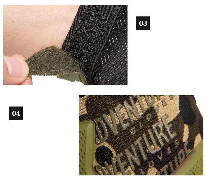 Wholesale Breathable Anti-Slip Shock-Absorbing Cycling Gloves Half Finger Outdoor Adventure Tactical Gloves Bike Gloves