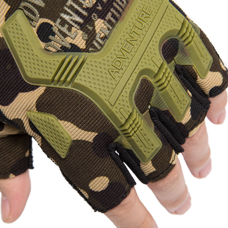 Wholesale Breathable Anti-Slip Shock-Absorbing Cycling Gloves Half Finger Outdoor Adventure Tactical Gloves Bike Gloves