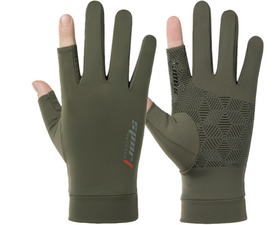 sun protection Fishing gloves Spring summer breathable sunscreen antiskid cycling gloves bike gloves