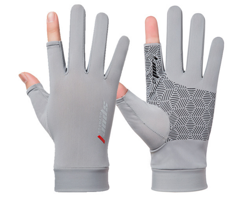 sun protection Fishing gloves Spring summer breathable sunscreen antiskid cycling gloves bike gloves