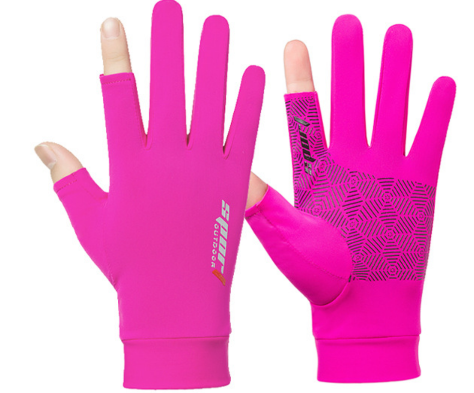 sun protection Fishing gloves Spring summer breathable sunscreen antiskid cycling gloves bike gloves
