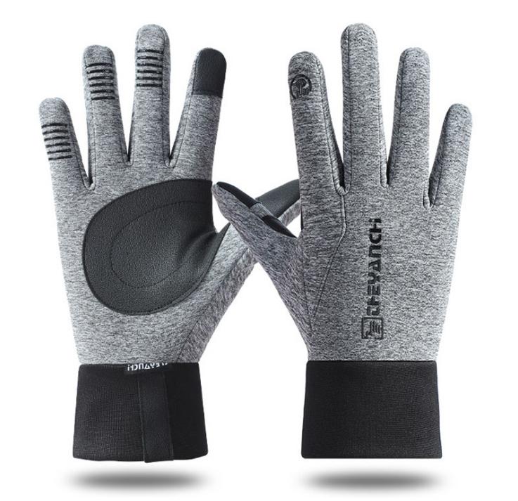 Factory wholesale winter warm touch screen bike gloves outdoor full finger cycling gloves custom winter motorcycle gloves