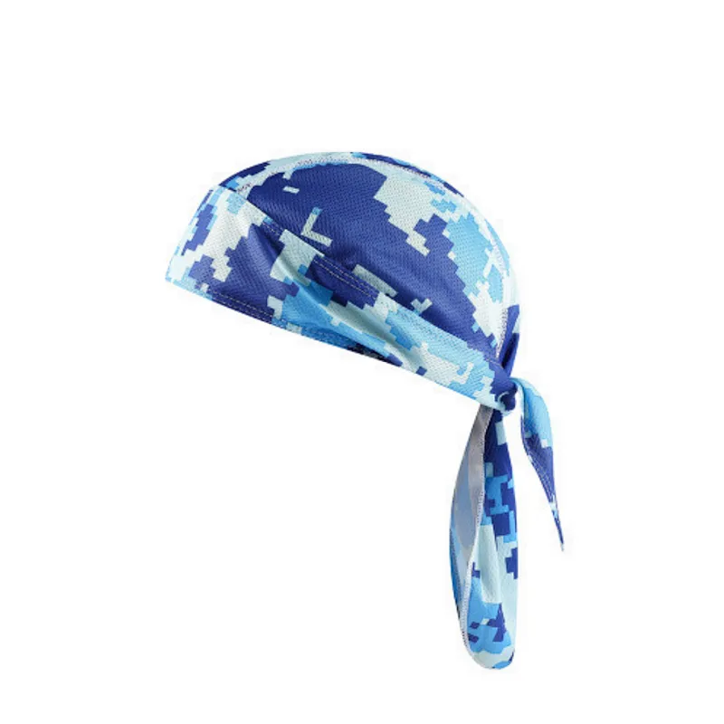Sweat Wicking Pirate tie back cycling head wrap Quick Dry Breathable skull Cap Dew Rag Silky Durag Motorcycle Cycling Beanie Cap