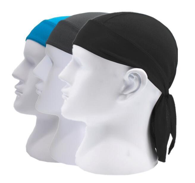 Factory Wholesale Quick Dry Breathable Dew Rag Sweat Wicking Doo Pirate Hat Silky Durag Cuctomize Cycling Motorcycle Beanie Cap