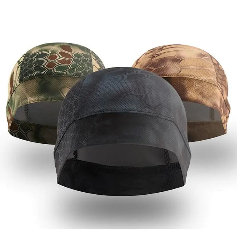 Cycling Helmet Liner Running Beanie Skull Cap Sweat Wicking Hat Running Cycling Skiing Basketball Sports Cap