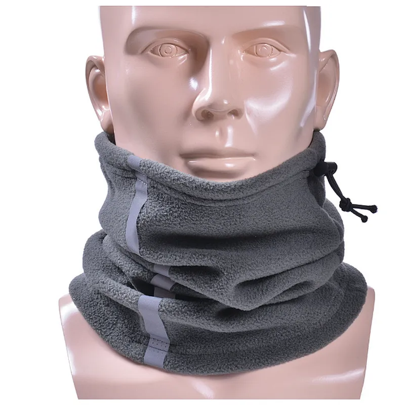 Factory Wholesale Reflective Soft Fleece Neck Gaiter Warmer Bandana for Cold Weather Winter Outdoor Cycling Neck Warmer