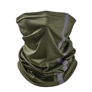 Factory wholesale High Visibility Reflective Safety neck Giater cycling Bandanas Anti Dust Breathable Windproof Neck Gaiter