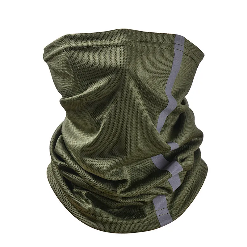Factory wholesale High Visibility Reflective Safety neck Giater cycling Bandanas Anti Dust Breathable Windproof Neck Gaiter