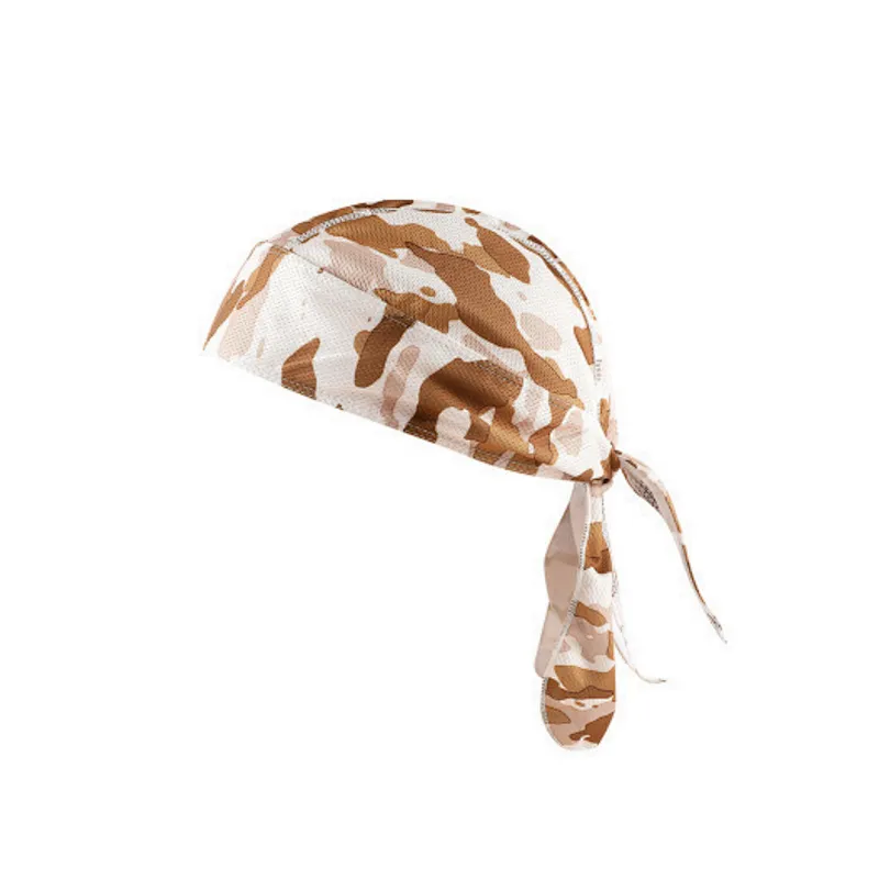 Sweat Wicking Pirate tie back cycling head wrap Quick Dry Breathable skull Cap Dew Rag Silky Durag Motorcycle Cycling Beanie Cap