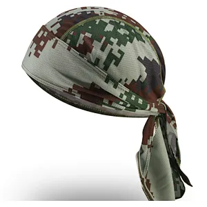 Breathable Pirate Hat Sweat wicking tie back Silky Dug cycling head wrap Quick Dry Motorcycle Cycling Beanie Cap Dew Rag