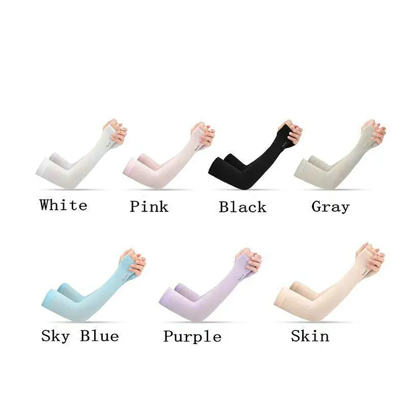 Wholesale Summer Fashion Men Women Cooling Arm Sleeves (1 pair pack) UV Block Driving Riding Running Cycling Arm Sleeves