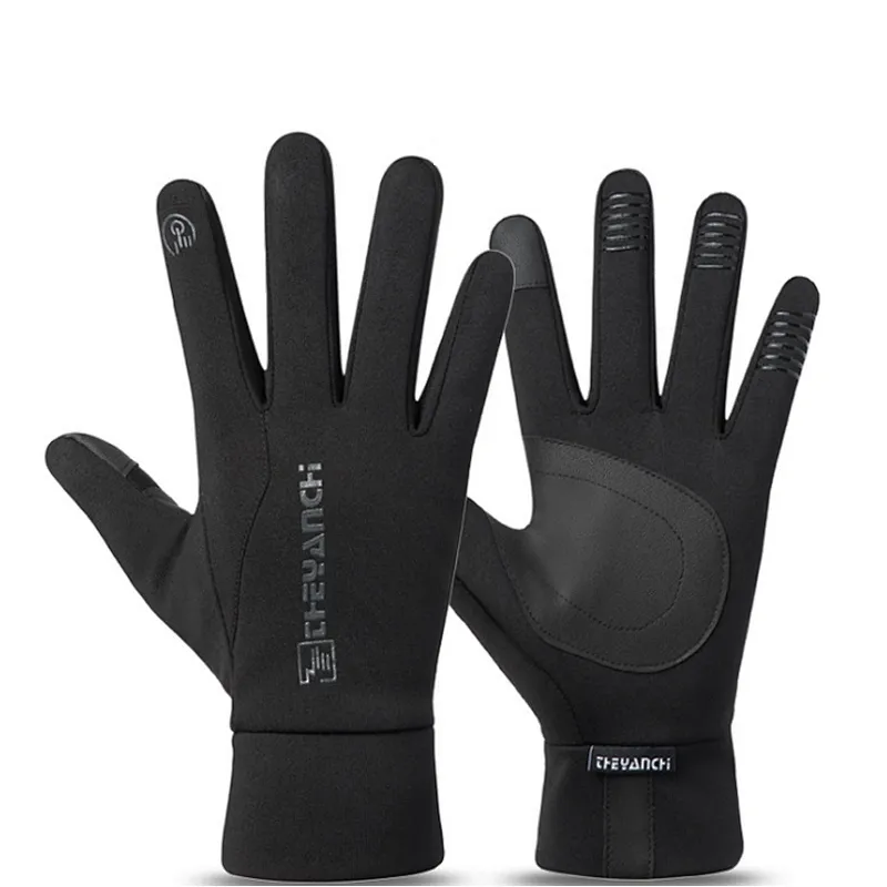 Factory wholesale winter touch screen bike gloves winter customize warm cycling gloves waterproof bike gloves