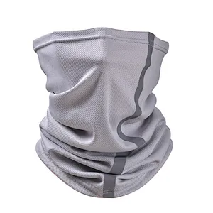 Factory wholesale High Visibility Reflective Safety neck Giater cycling Bandanas Anti Dust Breathable Windproof Neck Gaiter