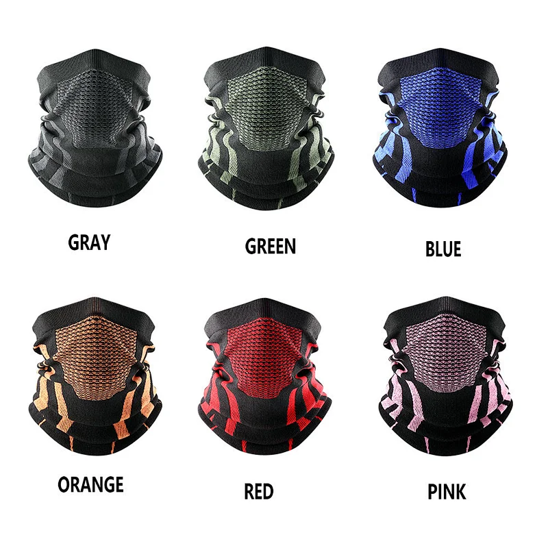 Factory wholesale Men Women Knitting Winter neck warmer Warm Soft tube Bandana ski scarf Snowboard windproof Warm neck gaiter