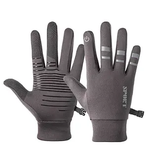 Wholesale Wear Resistant Breathable Anti-Slip Cycling Bike Gloves Full Finger Reflective Men Women Outdoor Climbing Gloves